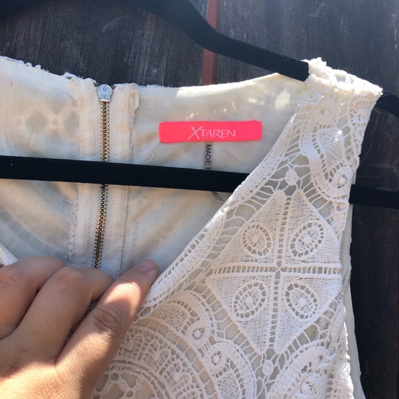 💐PRICE DROP 💐 Crochet Cream A-Line Dress 👗 - Picture 3 of 5